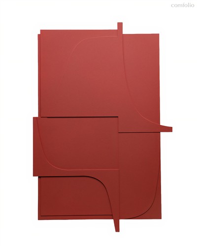 Интерьерное панно Уэйлон, цвет красный - Louvre Home