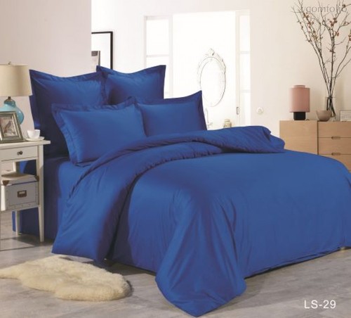 КПБ LS-29, цвет синий, 2-спальный - Valtery