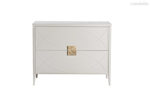 Комод бежевый 2 ящика 100x80x40см - Garda Decor