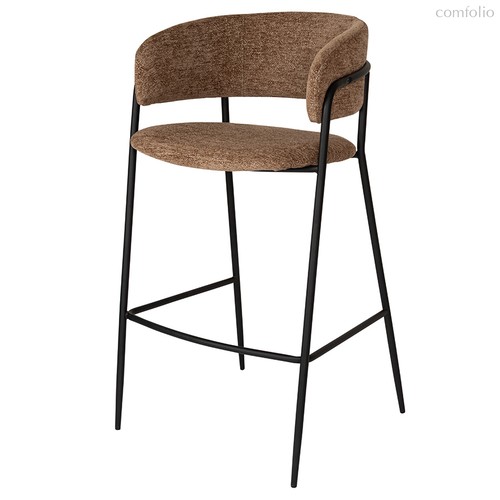 Стул барный Helning, мягкий шенилл, светло-коричневый - Bergenson Bjorn