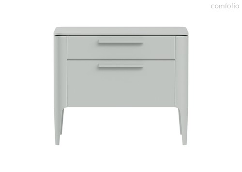 Тумба прикроватная Type 2 ящика ширина 60 см (светло-серый) - Ellipse