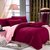 Королевское бордо - комплект постельного белья, цвет бордовый, Евро - Valtery