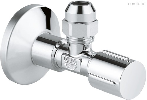 22037000 Угловой вентиль с металлической розеткой,1/2"*3/8",1шт., хром - Grohe