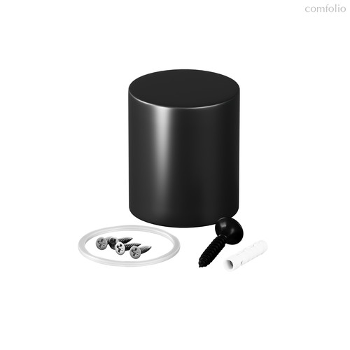 Торцевая металлическая заглушка для круглого неона 360° D25 черный - Maytoni