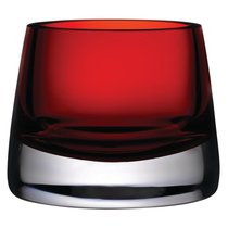 Подсвечник для чайной свечи Nude Glass Радость 8 см, стекло хрустальное, красный - Nude Glass