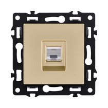 Розетка телефонная RJ11, золотой Kollinger Asthetik AS-019GD