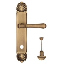 Дверная ручка Venezia Callisto WC-2 на планке PL87 матовая бронза