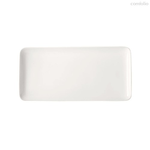Блюдо прямоугольное Белый декор 32x15 см, фарфор костяной - Dibbern