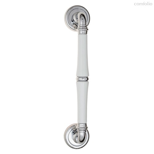 Ручка скоба Fratelli Cattini GRACIA CERAMICA BIANCO 300мм (250мм) D1-CR полированный хром - Fratelli Cattini