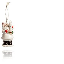 Украшение новогоднее светящееся Lenox "Дед Мороз со свечой" 13см - Lenox
