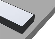 Donolux накладной алюминиевый профиль, 2 метра, габариты в сборе: 70х35х2000 мм. Черный матовый, RAL - Donolux