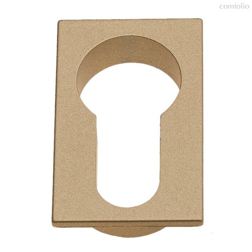 Накладка под цилиндр на прямоугольном основании Fratelli Cattini CYL 4FS-BS матовая латунь 2 шт. - Fratelli Cattini