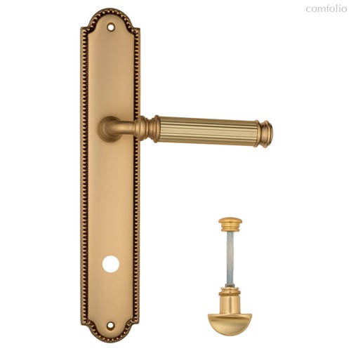 Дверная ручка Venezia Mosca WC-2 на планке PL98 французское золото - Venezia Collezione