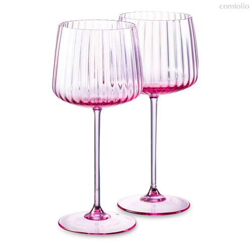 Набор бокалов для красного вина Anna Von Lipa Пульсация 280 мл, 2 шт, стекло хрустальное, лиловый - Anna Von Lipa