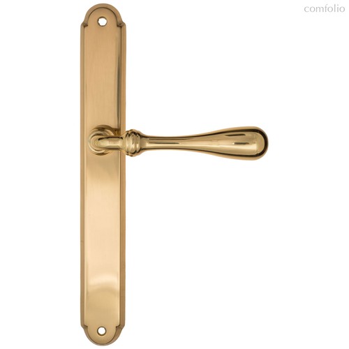 Дверная ручка на планке Fratelli Cattini "RETRO" PL01-OLV полированная латунь - Fratelli Cattini