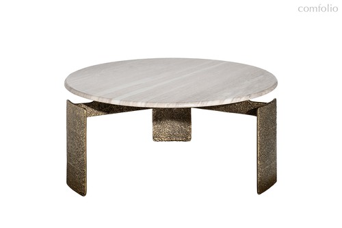 Стол журнальный мраморный d100x45см - Garda Decor