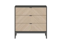 Комод Fjord 3 ящика (темно-серый) - Ellipse