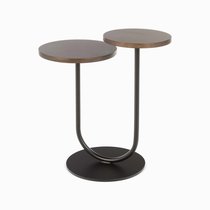 Кофейный столик Twice диаметр 30/25, цвет темно-коричневый/черный - Cosmo