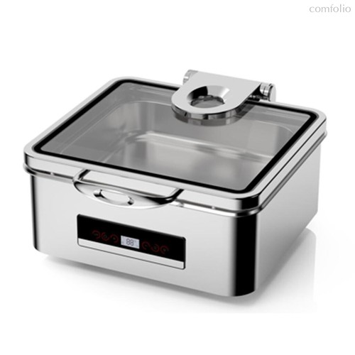 Мармит электрический 5,5 л 2/3x65 сухой нагрев без воды с откидной крышкой и окном TERNI - SUNNEX