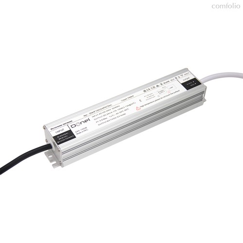 блок питания 100Вт DC24В, 4.17А, IP67, 210х42х30мм, серия:DN8HF - Donel