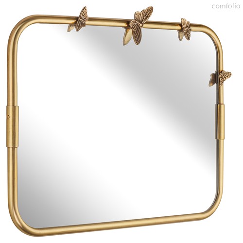 Зеркало настенное БАБОЧКИ (S), цвет Состаренная латунь - Covali