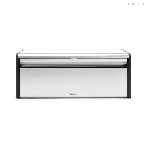 Хлебница с откидной крышкой Brabantia 46х25 см, сатинированный хром - Brabantia