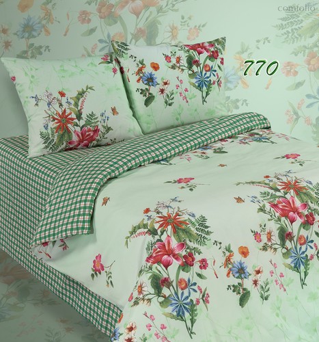 Комплект постельного белья ПА-4-770 Семья Поплин с наволочками 70х70х2 шт. - АльВиТек