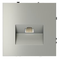 Розетка компьютерная встраиваемая VOLTUM S70 RJ45 кат.6, (сталь) - Voltum