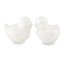 Набор для соли и перца Decor de table Цыплята 5х7,7 см, керамика, белый - Decor De Table