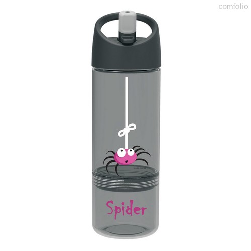 Детская бутылка 2в1 Carl Oscar Spider серая, цвет серый - Carl Oscar