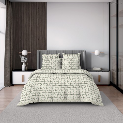 Комплект постельного белья "Волшебная Ночь" 1,5СП Allisum heart, 1.5-спальный - Nordtex