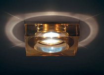 Donolux Светильник встраиваемый декоративный хрустальный, хром L 100 W 100 H 70 мм, галог. лампа MR1 - Donolux