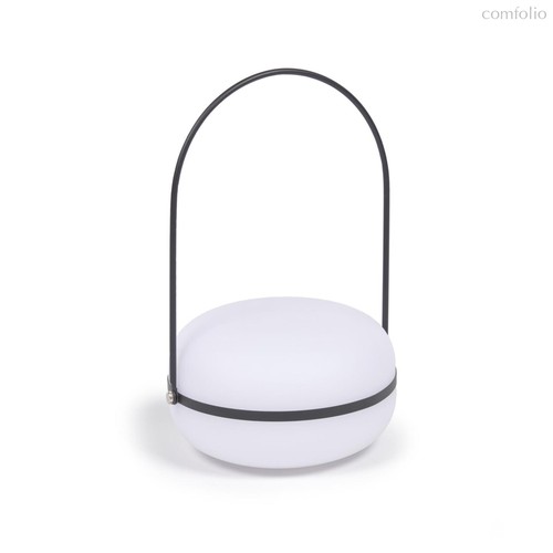 Переносная настольная лампа Tea из полиэтилена и металла с черной отделкой - La Forma