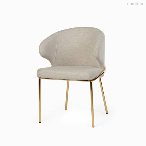 Обеденный стул Silva, цвет золотой/светло-бежевый - Cosmo