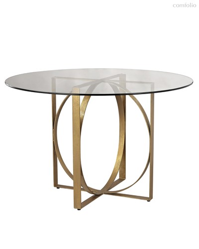 Круглый обеденный стол Трой, цвет золотой - Louvre Home