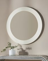 Зеркало в круглой раме Джослин, цвет белый - Louvre Home