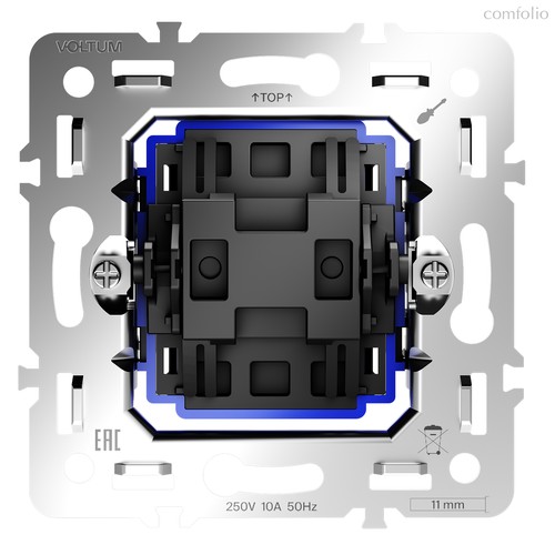 Механизм перекрестного переключателя одноклавишного 10А, S70 - Voltum