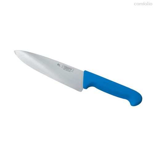 Шеф-нож PRO-Line 25 см, синяя пластиковая ручка, P.L. Proff Cuisine - P.L. Proff Cuisine