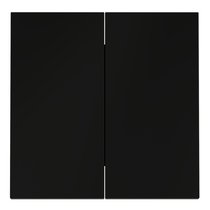 Клавиши для выключателя/переключателя двухклавишного, S70 черный матовый - Voltum