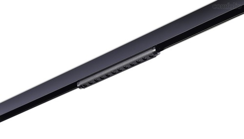 Led светильник для SPACE-Track system, Eye, DC 48В 12Вт, L246xW22xH40 мм, 710Лм, 36°, 3000К, недиммируемый, угол поворота 170°, IP20, Ra>90, черный - Donolux