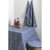 Скатерть темно-синего цвета с принтом Спелая Смородина из коллекции Scandinavian touch, 170х170 см - Tkano