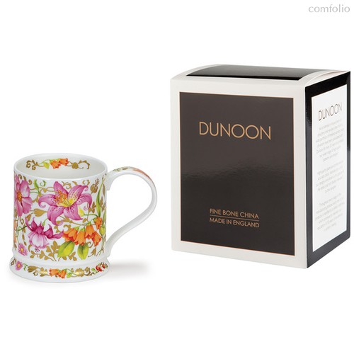 Кружка Dunoon "Барочные цветы. Айона" 400мл (фуксия) - Dunoon