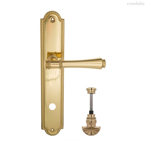 Дверная ручка Venezia Callisto WC-4 на планке PL98 полированная латунь - Venezia Collezione
