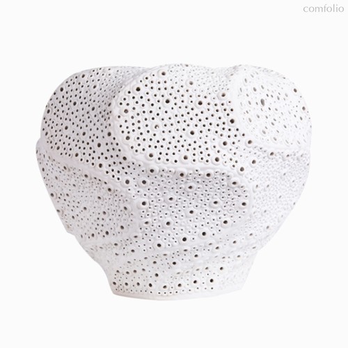 Ваза Curve Lines высота 30, цвет белый - Cosmo