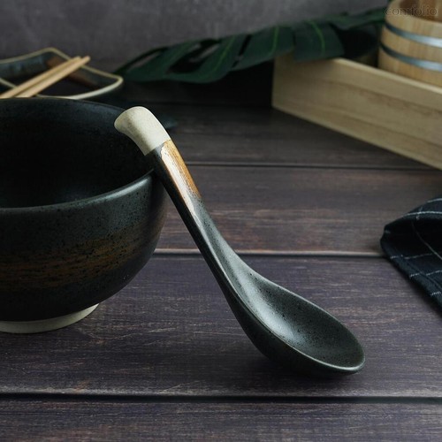 Ложка для мисосупа 15 мл 15 см фарфор Dark Matt Panasia P.L. Proff Cuisine - P.L. Proff Cuisine