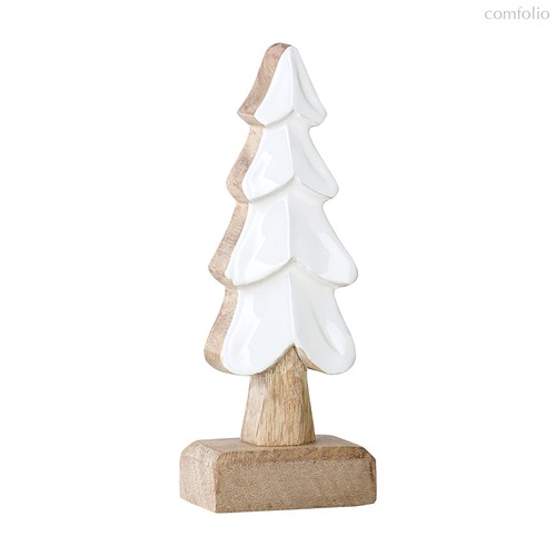 Декор новогодний Snowy tree из коллекции New Year Essential, 20 см - Tkano