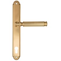 Дверная ручка на планке Fratelli Cattini ENCIA CYL PL01-OLV полированная латунь - Fratelli Cattini