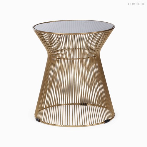 Кофейный столик Britt диаметр 40, цвет золотой - Cosmo