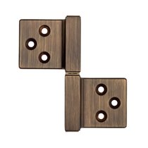 143GO032D_Q Петля накладная без врезки ALDEGHI 32x35 матовая бронза ЛЕВАЯ - Aldeghi Luigi