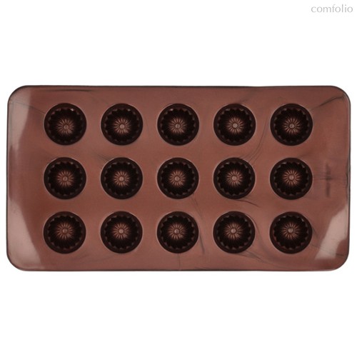 Набор форм для шоколадных конфет и пралине Birkmann Кексики 21x11,5см, силикон, 2 шт (30 конфет) - Birkmann